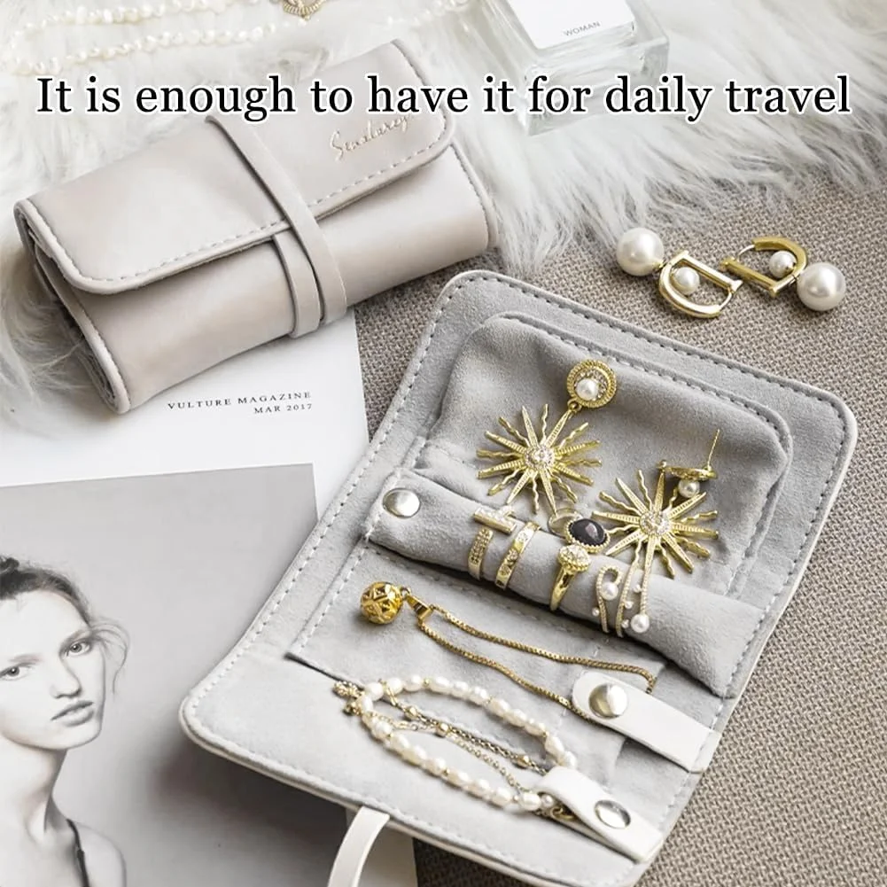 کیف نگهداری جواهرات مسافرتی، کیف چرمی جواهرات، کیف رولی تاشو جواهرات، کیف نگهداری چرمی جواهرات زنانه، کیف قابل حمل نگهداری جواهرات مسافرتی برای گردنبند، گوشواره، انگشتر و دستبند کیف نگهداری جواهرات مسافرتی، کیف چرمی جواهرات، کیف رولی تاشو جواهرات، کیف نگهداری چرمی جواهرات زنانه، کیف قابل حمل نگهداری جواهرات مسافرتی برای گردنبند، گوشواره، انگشتر و دستبند