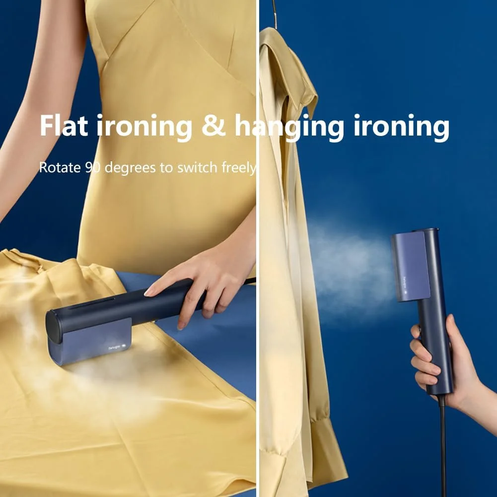 بخارگر مسافرتی لباس Nesugar G3، اتو لباس دستی شیک، 340 گرم وزن سبک، گرم شدن سریع 15 ثانیه ای، اتو بخار مینی سبک برای مسافرت و منزل 900 وات (دوشاخه UK)