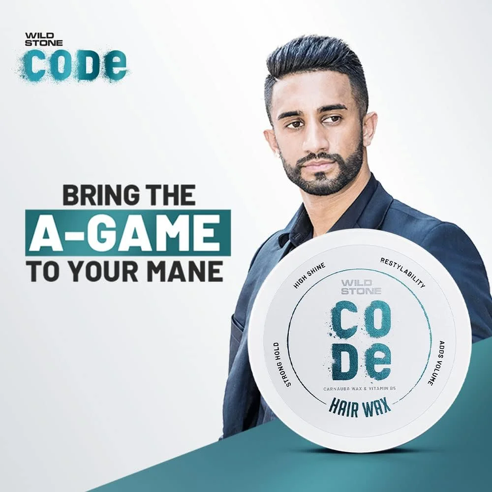 واکس مو مردانه وایلد استون کد، 75 گرم | حالت دهنده قوی و ماندگار | درخشش براق با حجم دهی | قابلیت تغییر حالت آسان | واکس مو بدون مواد شیمیایی مضر | واکس حالت دهنده مو برای مردان