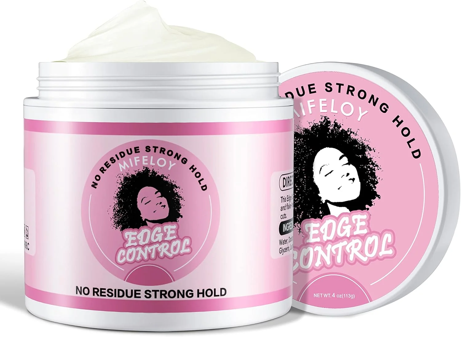 پماد واکس حالت دهنده مو، 113 گرم، صاف کننده موهای وز و از بین برنده وز خوردگی، ژل موی قوی و غیر چرب برای خانم ها، واکس مو برای موهای مصنوعی