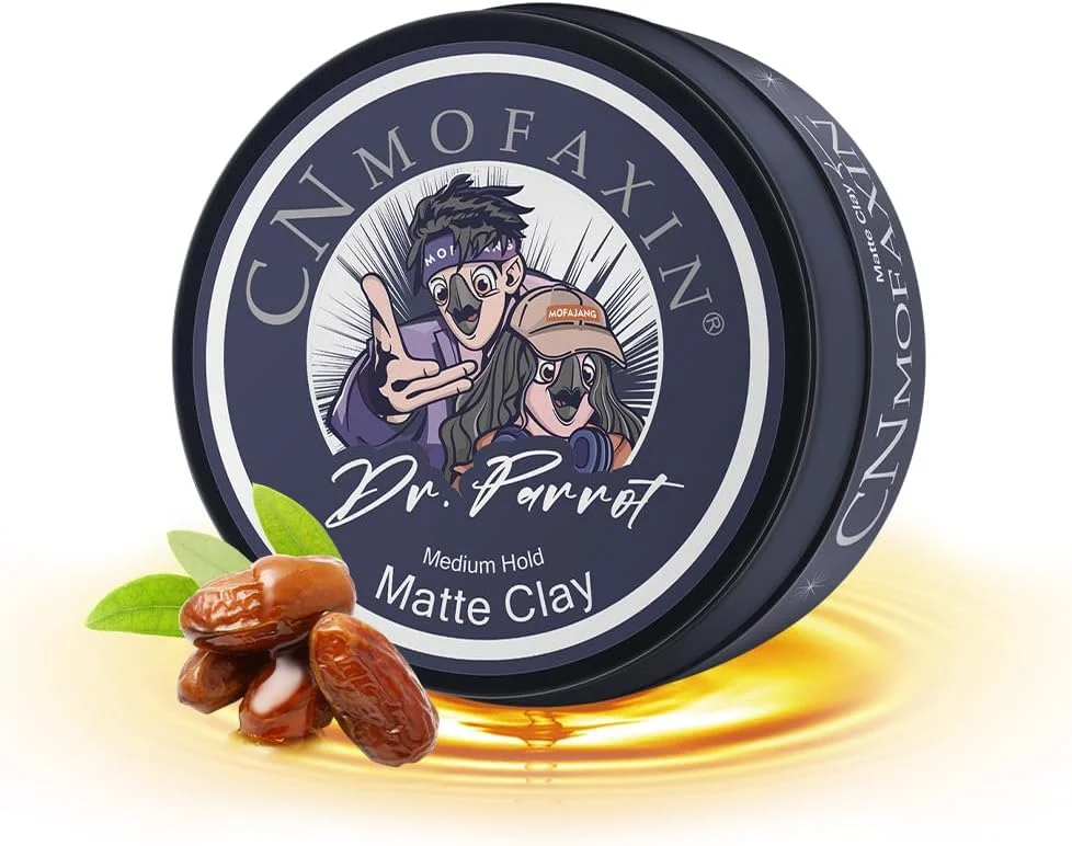 خمیر حالت دهنده موی مات با قدرت نگهداری متوسط CNMOFAXIN، 100 گرم، واکس موی ماندگار برای آقایان و بانوان، خمیر حالت دهنده مات طبیعی با روغن های مغذی، شستشوی آسان، برای ظاهری با بافت و استفاده روزانه