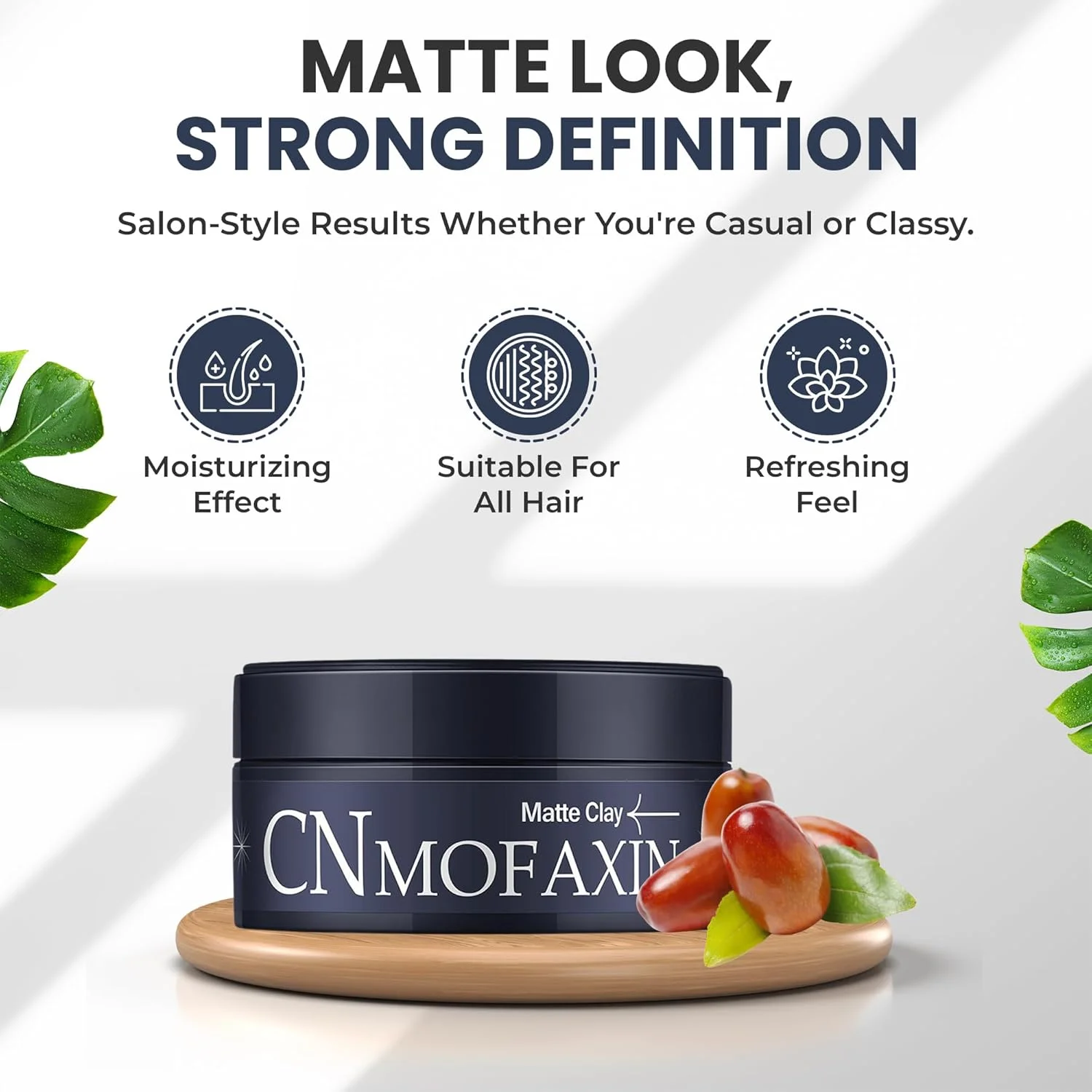 خمیر حالت دهنده موی مات با قدرت نگهداری متوسط CNMOFAXIN، 100 گرم، واکس موی ماندگار برای آقایان و بانوان، خمیر حالت دهنده مات طبیعی با روغن های مغذی، شستشوی آسان، برای ظاهری با بافت و استفاده روزانه خمیر حالت دهنده موی مات با قدرت نگهداری متوسط CNMOFAXIN، 100 گرم، واکس موی ماندگار برای آقایان و بانوان، خمیر حالت دهنده مات طبیعی با روغن های مغذی، شستشوی آسان، برای ظاهری با بافت و استفاده روزانه