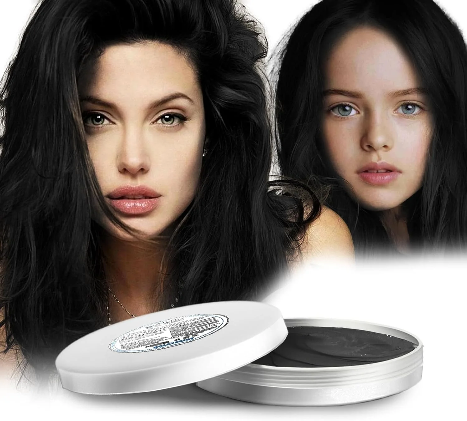 واکس رنگ مو مشکی کولایریست، رنگ موی موقت قابل شستشو برای کودکان، کرم حالت دهنده موی طبیعی موقت برای مهمانی، زنانه و مردانه، هالووین