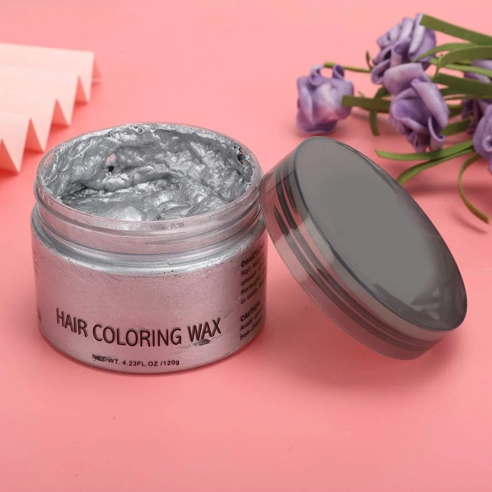 واکس مو رنگی، خمیر رنگ مو، خمیر رنگ موی آرایشگاهی، خمیر رنگ مو، کرم حالت دهنده مو، پماد موی حرفه ای، واکس موی ماندگار و طبیعی برای مهمانی و نقش آفرینی (#3)