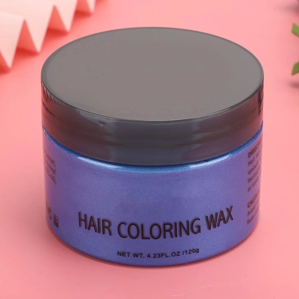 واکس مو رنگی، خمیر رنگ مو، خاک رس رنگ مو آرایشگاه، خمیر رنگ مو، کرم حالت دهنده مو، پماد مو حرفه ای، واکس موی طبیعی ماندگار برای مهمانی و نقش آفرینی (#1)