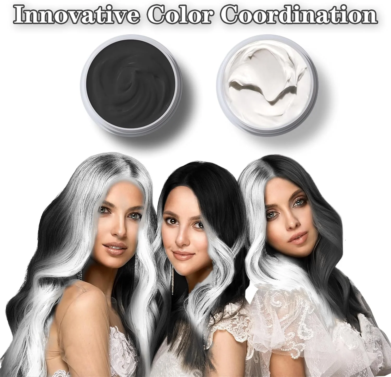 واکس رنگ مو مشکی کولایریست، رنگ موی موقت قابل شستشو برای کودکان، کرم حالت دهنده موی طبیعی موقت برای مهمانی، زنانه و مردانه، هالووین واکس رنگ مو مشکی کولایریست، رنگ موی موقت قابل شستشو برای کودکان، کرم حالت دهنده موی طبیعی موقت برای مهمانی، زنانه و مردانه، هالووین