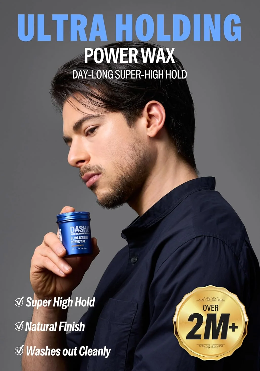 واکس موی فوق العاده قوی حالت دهنده موی مردانه داشو واکس موی فوق العاده قوی حالت دهنده موی مردانه داشو
