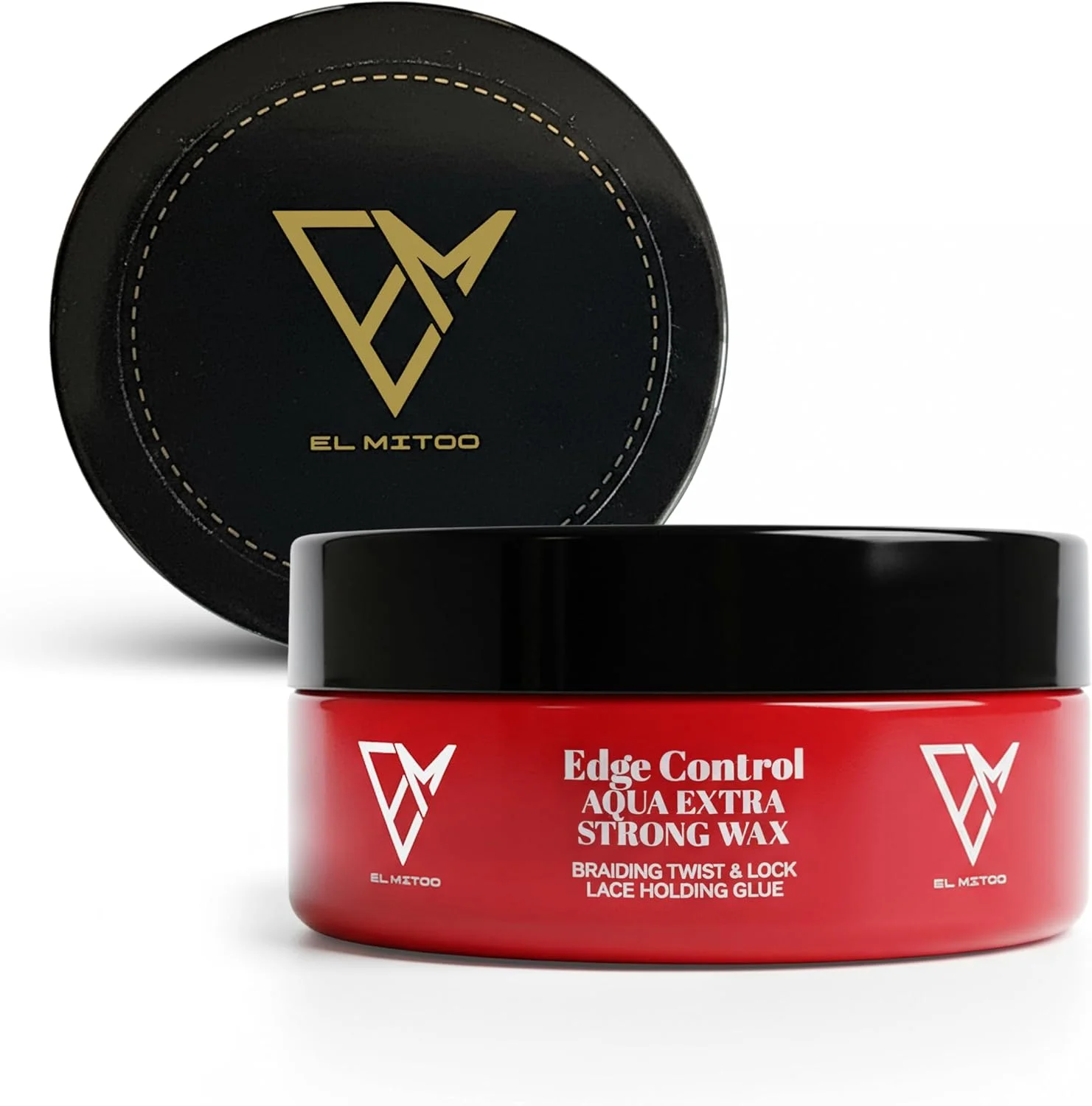 واکس ژل حالت دهنده بسیار قوی El Mito Edge Control Aqua برای بافتن، تاب دادن و کلاه گیس توری - بالم حالت دهنده طبیعی یونیسکس با پوشش مات و نگهدارندگی قوی، 150 میلی لیتر