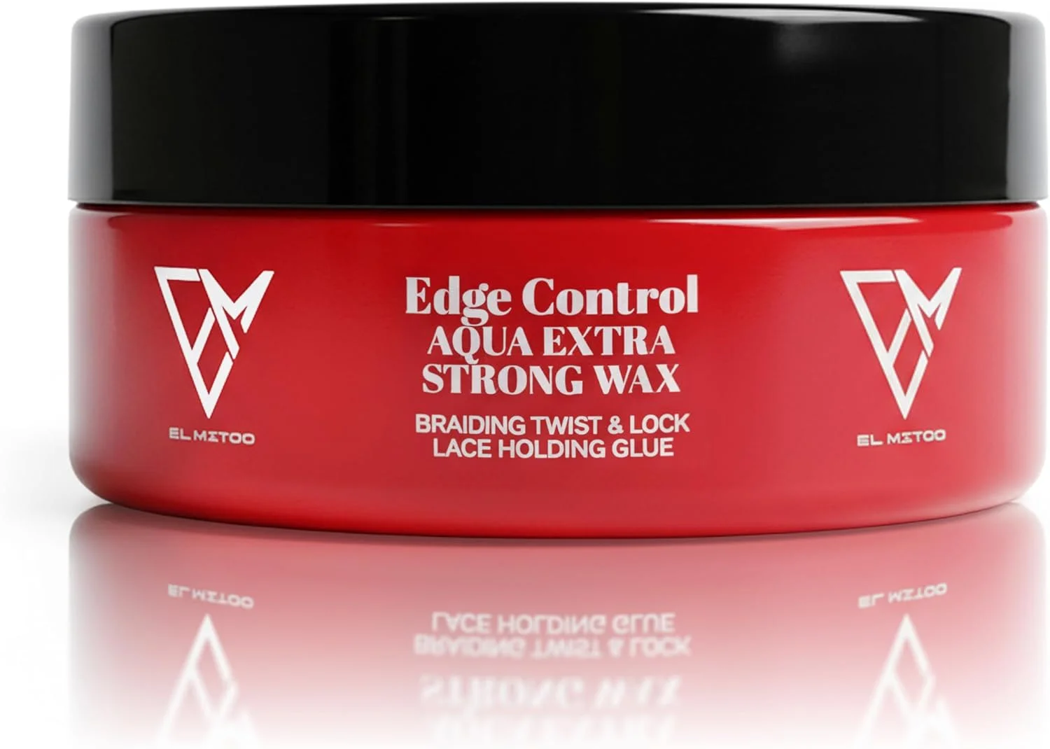 واکس ژل حالت دهنده بسیار قوی El Mito Edge Control Aqua برای بافتن، تاب دادن و کلاه گیس توری - بالم حالت دهنده طبیعی یونیسکس با پوشش مات و نگهدارندگی قوی، 150 میلی لیتر