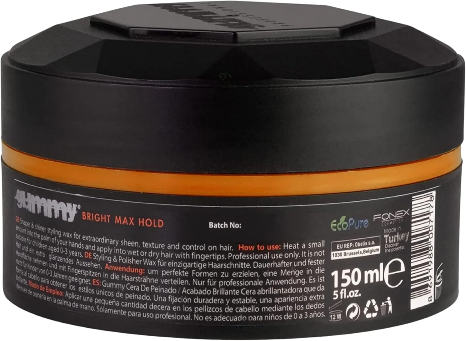 واکس حالت دهنده مو گامِی، با رایحه ملون، نارنجی، ملون شیرین، 150 میلی لیتر