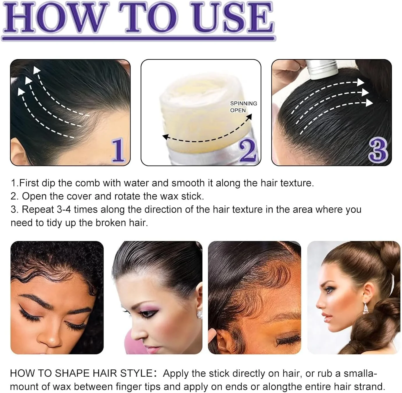 استیک واکس مو، حالت دهنده قوی و غیر چرب مو، از بین برنده وز مو - 40 گرم استیک واکس مو، حالت دهنده قوی و غیر چرب مو، از بین برنده وز مو - 40 گرم