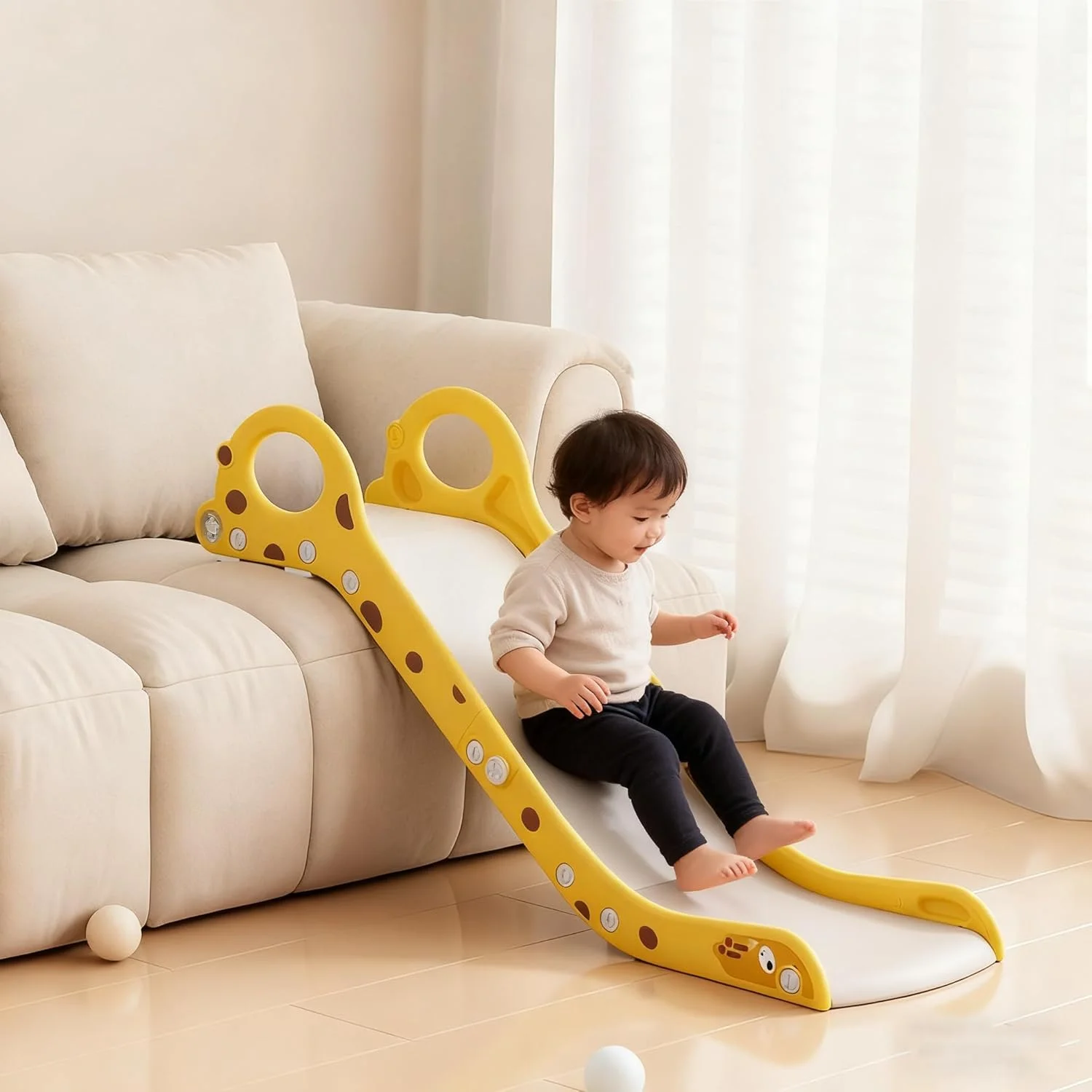 سرسره کودک نوپا SOOFAM برای استفاده در داخل خانه، مناسب برای مبل، تخت و پله ها، نصب و نگهداری آسان، ایمن و بادوام (3) سرسره کودک نوپا SOOFAM برای استفاده در داخل خانه، مناسب برای مبل، تخت و پله ها، نصب و نگهداری آسان، ایمن و بادوام (3)