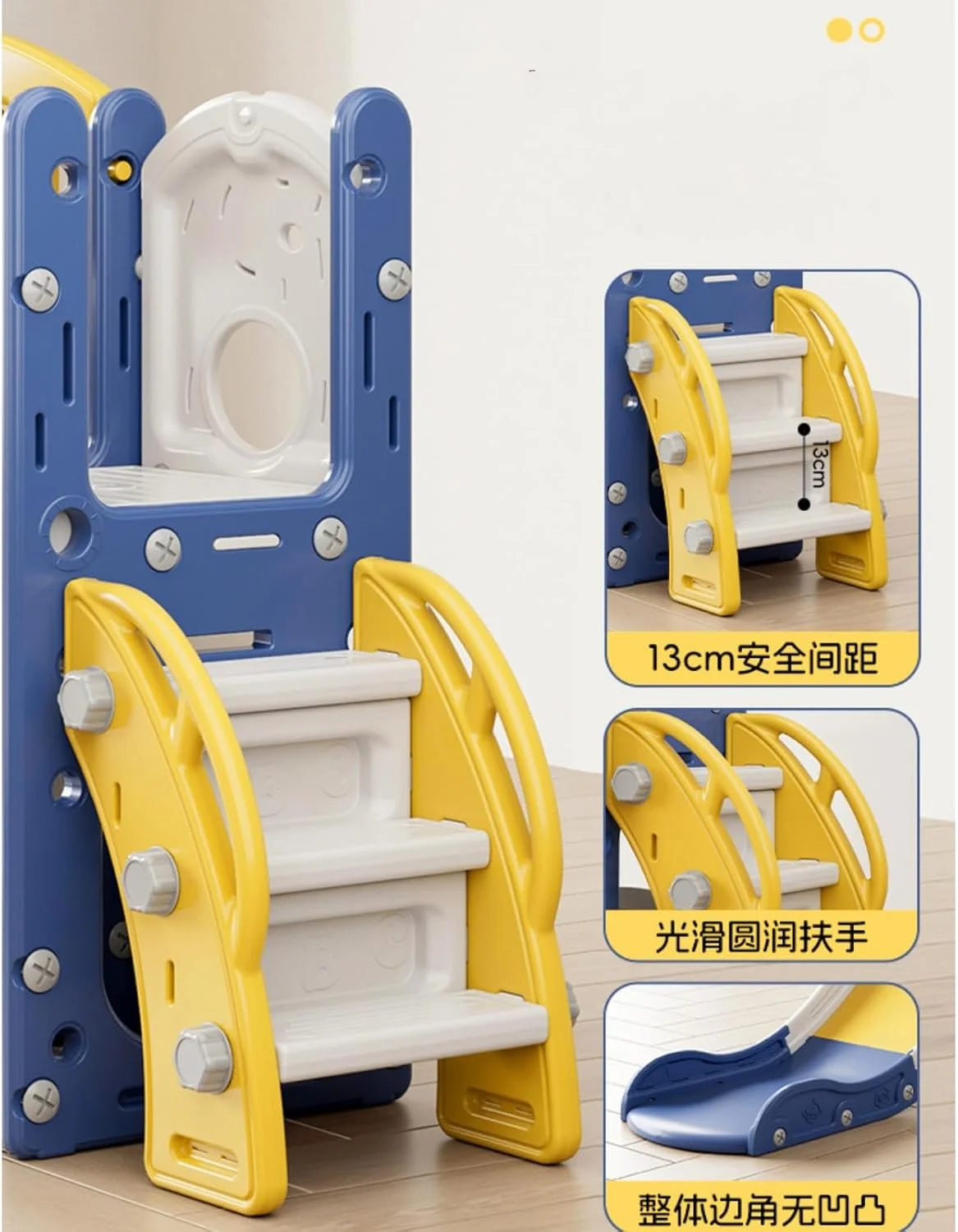 سرسره کودک 9 در 1 SOOFAM، سرسره کودک برای کودکان 1 تا 3 سال با حلقه پرتاب، حلقه بسکتبال و تلسکوپ، مجموعه بازی زمین بازی سرپوشیده و فضای باز سرسره کودک 9 در 1 SOOFAM، سرسره کودک برای کودکان 1 تا 3 سال با حلقه پرتاب، حلقه بسکتبال و تلسکوپ، مجموعه بازی زمین بازی سرپوشیده و فضای باز