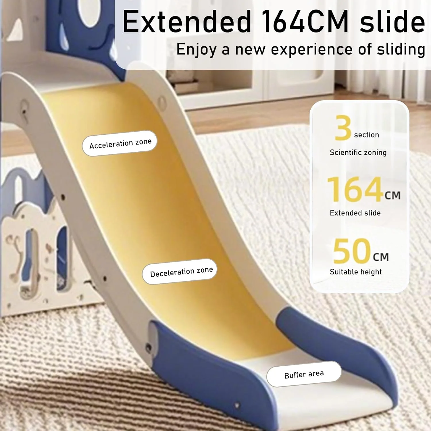 سرسره کودک 9 در 1 SOOFAM، سرسره کودکان برای کودکان بالای 1 سال، مجموعه بازی با حلقه بسکتبال، تلسکوپ، تخته طراحی، زمین بازی سرپوشیده و روباز برای کودکان 1-3 سال (آبی) سرسره کودک 9 در 1 SOOFAM، سرسره کودکان برای کودکان بالای 1 سال، مجموعه بازی با حلقه بسکتبال، تلسکوپ، تخته طراحی، زمین بازی سرپوشیده و روباز برای کودکان 1-3 سال (آبی)