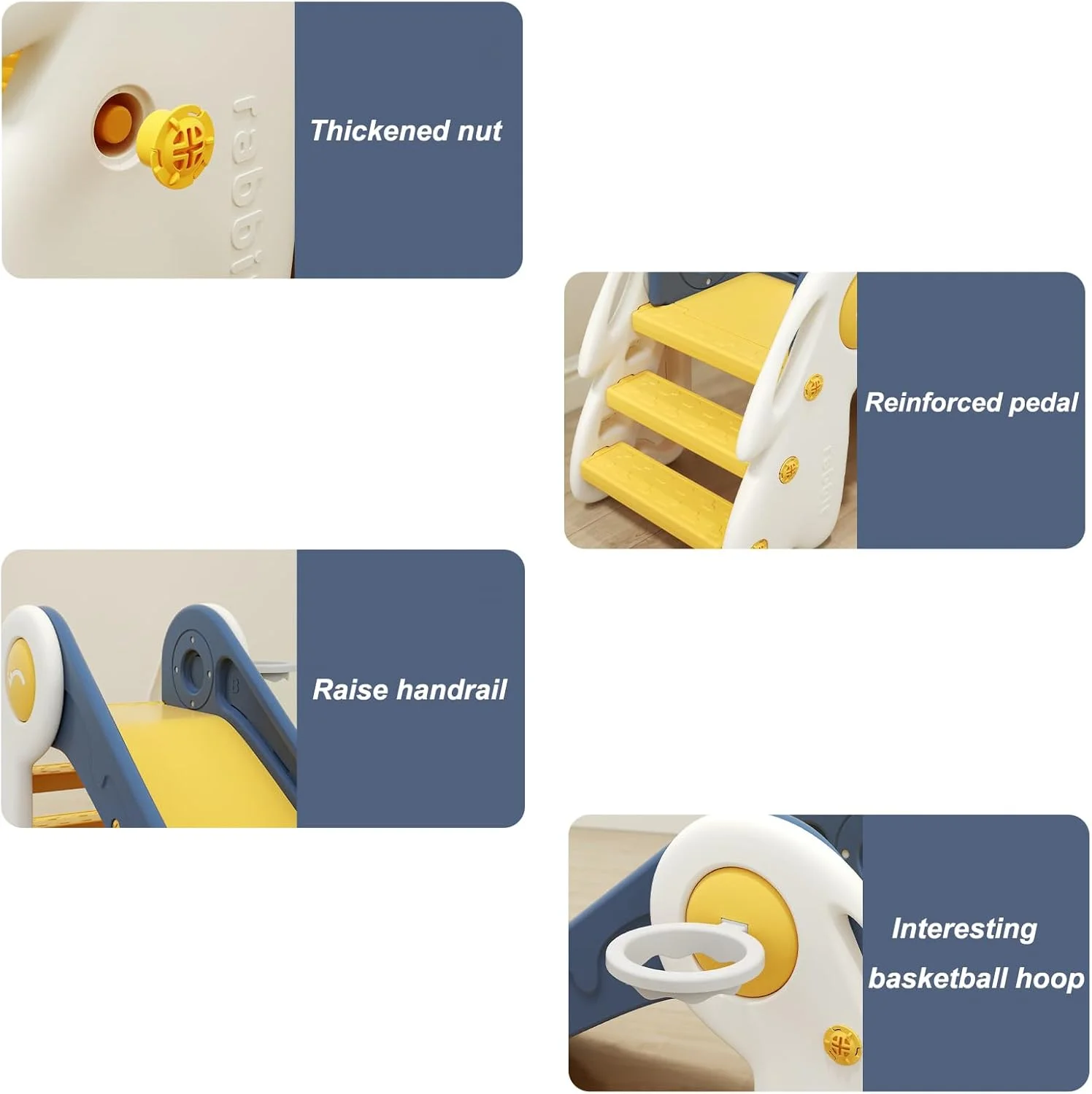 سرسره کودک، سرسره و صخره نوردی کودک با حلقه بسکتبال، مجموعه بازی کودک با شیب بلند، برای پسران و دختران 0-4 سال، زمین بازی محکم برای داخل و خارج از خانه (gg230) سرسره کودک، سرسره و صخره نوردی کودک با حلقه بسکتبال، مجموعه بازی کودک با شیب بلند، برای پسران و دختران 0-4 سال، زمین بازی محکم برای داخل و خارج از خانه (gg230)