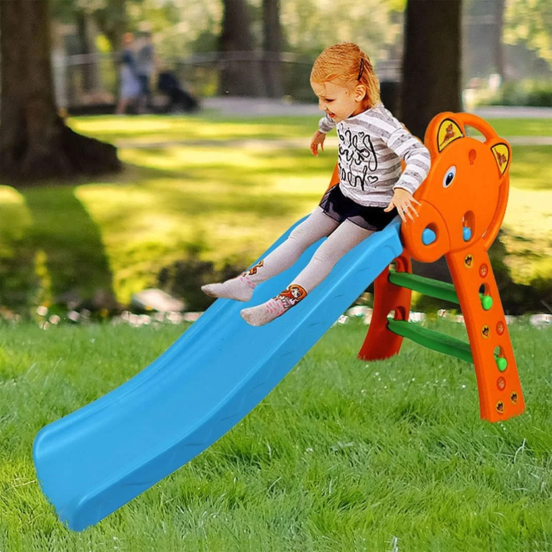 سرسره تاشو باغی وببی، نارنجی و آبی، اسباب بازی برای کودکان سرسره تاشو باغی وببی، نارنجی و آبی، اسباب بازی برای کودکان