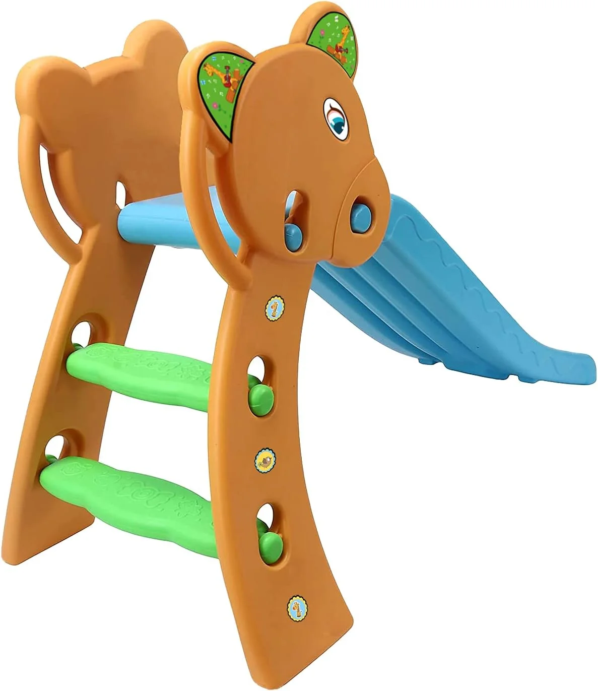 سرسره تاشو باغی وببی، نارنجی و آبی، اسباب بازی برای کودکان سرسره تاشو باغی وببی، نارنجی و آبی، اسباب بازی برای کودکان