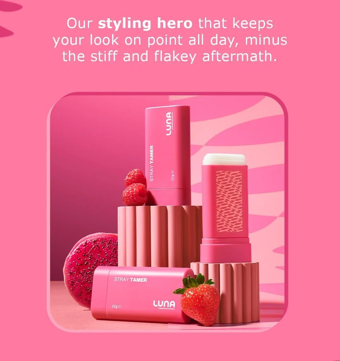 استیک واکس مو Stray Tamer - ابزار حالت دهنده قابل حمل با فرمول غیر چرب برای درخشش بالا و حالت پذیری انعطاف پذیر - استیک واکس مسافرتی برای مرتب کردن مو و ایجاد ظاهری براق 20 گرم