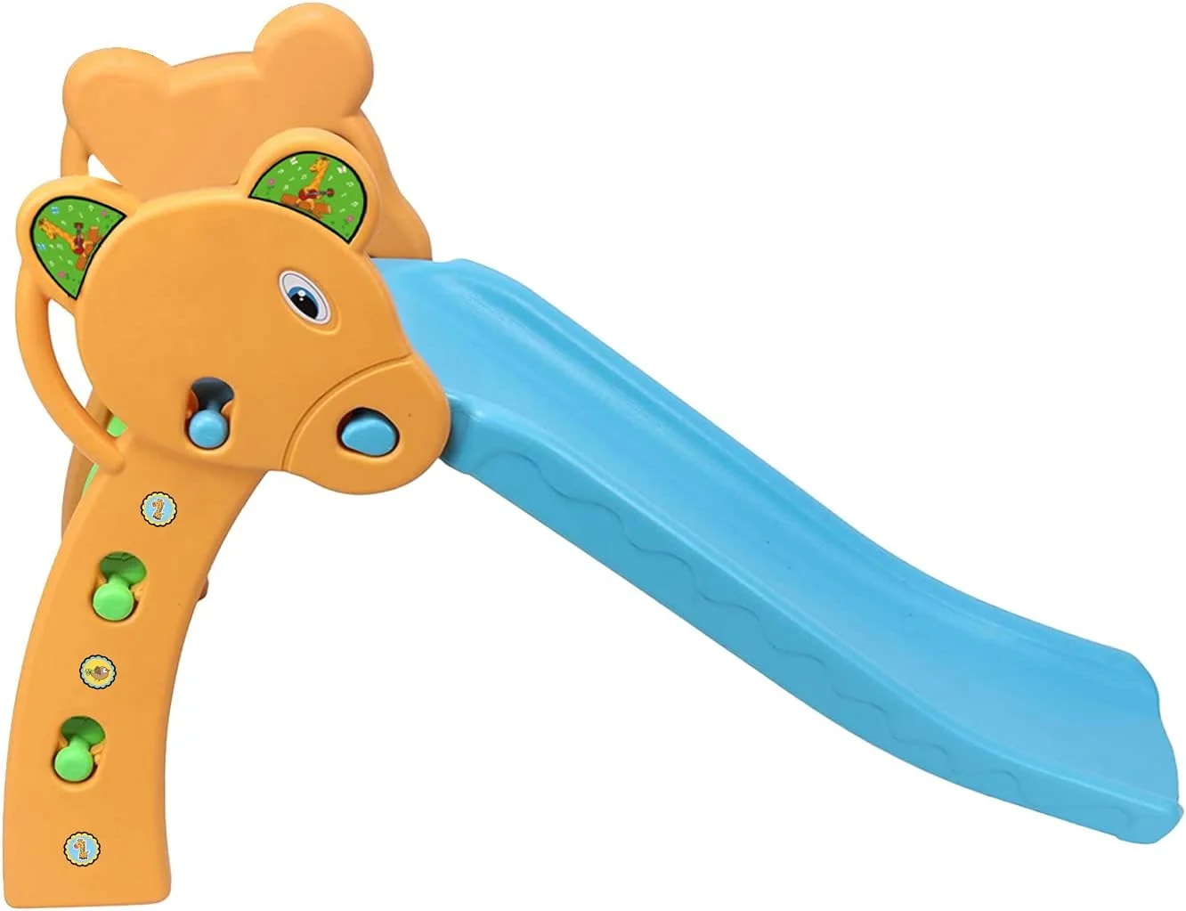 سرسره تاشو باغی وببی، نارنجی و آبی، اسباب بازی برای کودکان سرسره تاشو باغی وببی، نارنجی و آبی، اسباب بازی برای کودکان