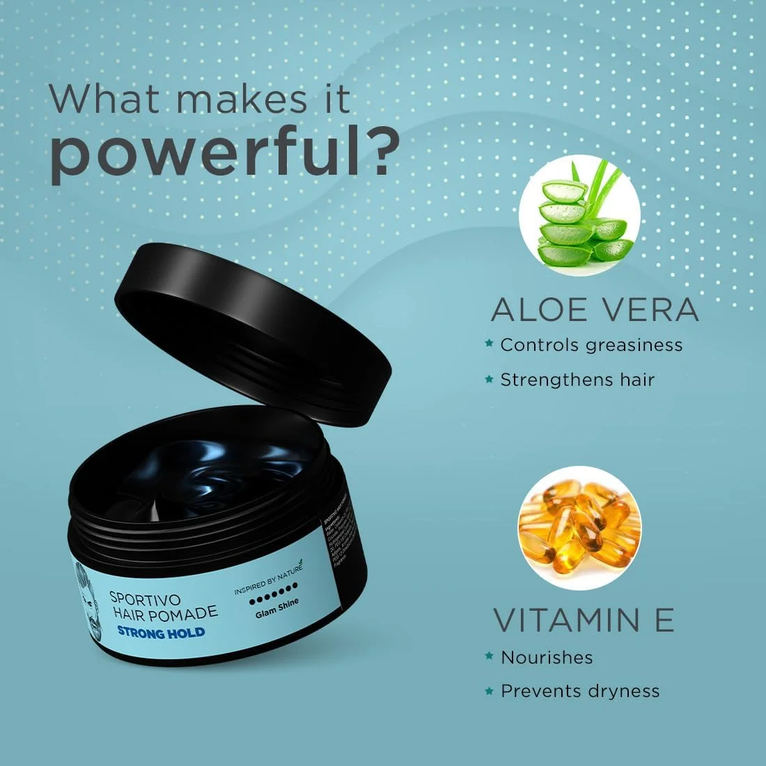 واکس موی حالت دهنده مردانه دِ مَن کامپنی مدل Sportivo Stronghold | براق کننده شیک با حجم دهندگی | غیر چسبنده - 100 گرم