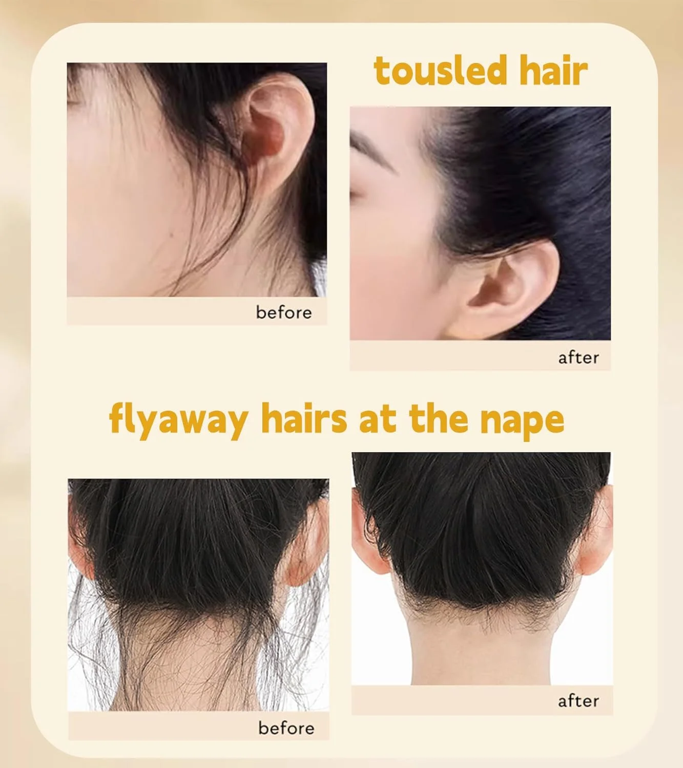 استیک واکس مو، استیک حالت دهنده مو برای حالت دادن به مو، مرطوب کننده غیر چرب ضد وز مو برای زنان، مردان و کودکان، بدون الکل، بدون فلزات سنگین، 75 گرم