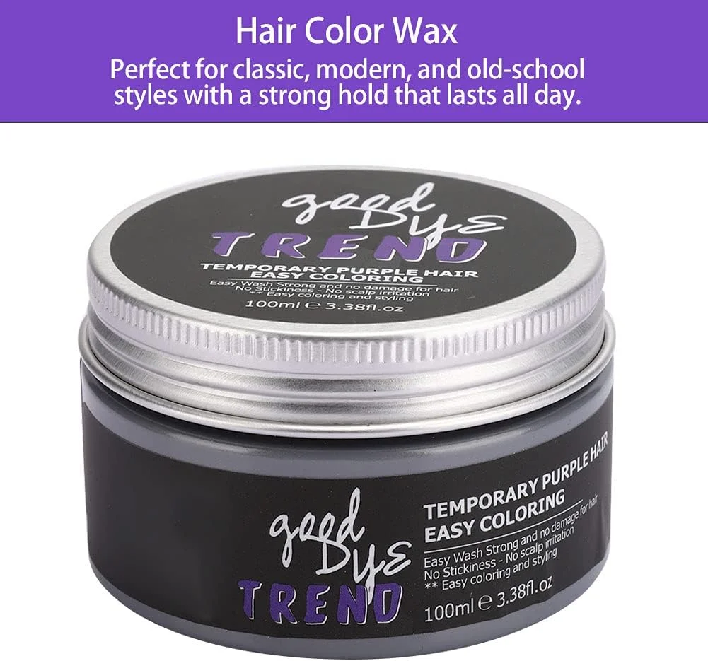 موم رنگ مو موقت مویت، مدلینگ مو رنگ بنفش، پماد حالت دهنده مو یکبار مصرف
