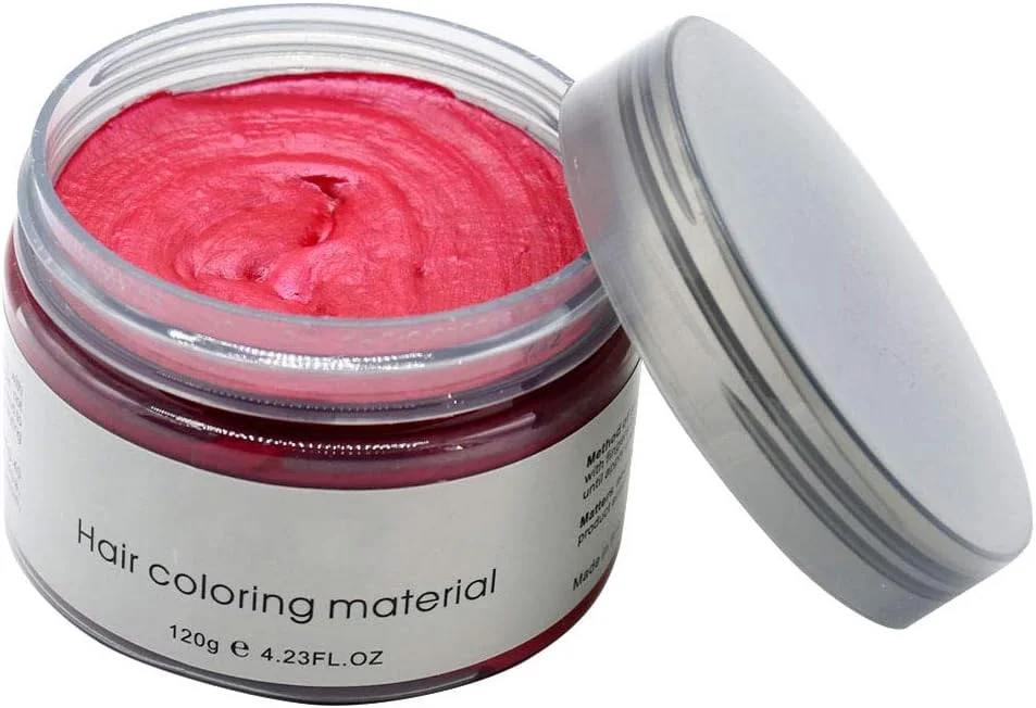 کرم حالت دهنده مو رنگی موفاجانگ، پماد رنگ مو طبیعی، موقت و قابل شستشو، قرمز