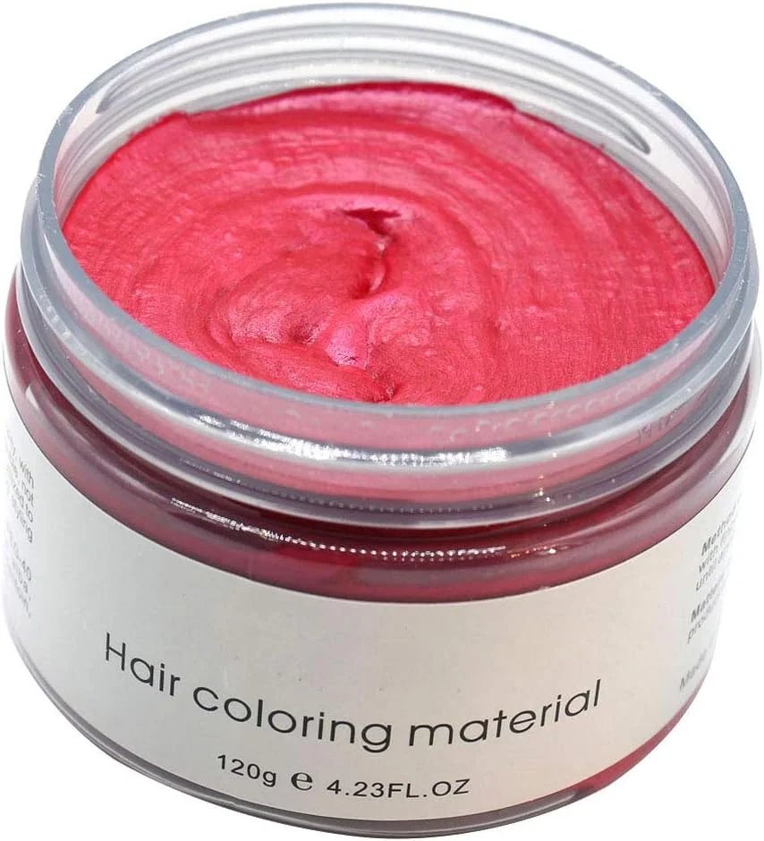 کرم حالت دهنده مو رنگی موفاجانگ، پماد رنگ مو طبیعی، موقت و قابل شستشو، قرمز