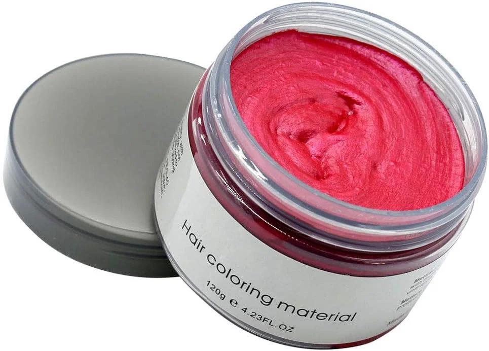 کرم حالت دهنده مو رنگی موفاجانگ، پماد رنگ مو طبیعی، موقت و قابل شستشو، قرمز