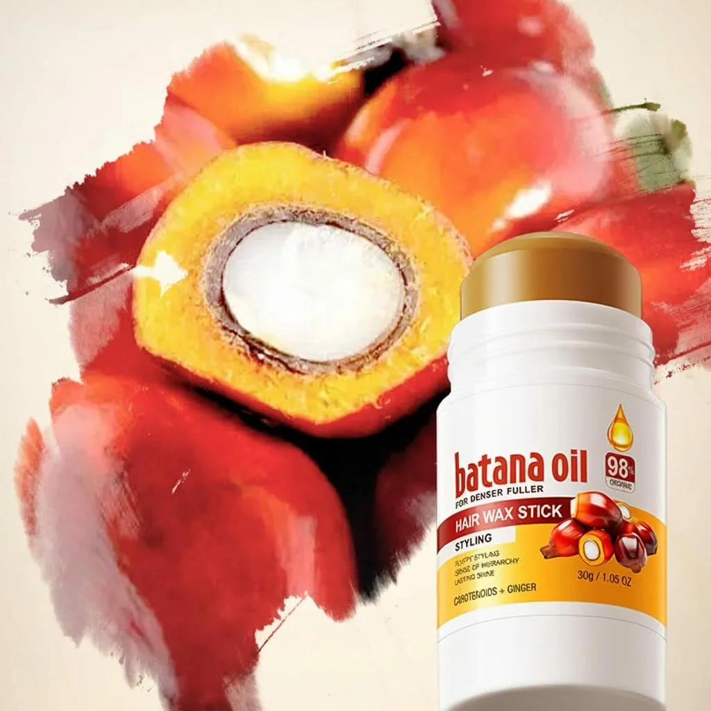 بسته 2 عددی استیک واکس مو، استیک واکس روغن باتانا طبیعی برای موهای وز و حالت دهی لبه مو، استیک پماد حالت دهنده مو برای زنان، دختران، مردان، پماد صاف کننده و رفع کننده موهای شکسته غیر چرب