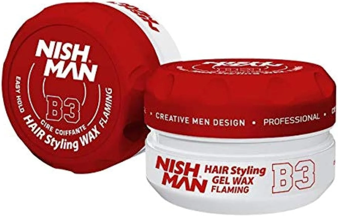 واکس ژل موی مردانه نیشمن مدل B3 - Flaming وزن 150 گرم - رایحه انبه - درخشش طبیعی - قدرت نگهدارندگی بسیار قوی - کنترل و حالت دهی ماندگار