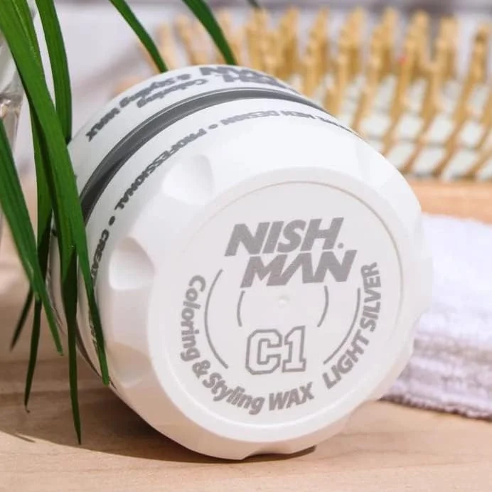 واکس مو رنگی نقره ای نیشمن مدل C1 حجم 100 میلی لیتر