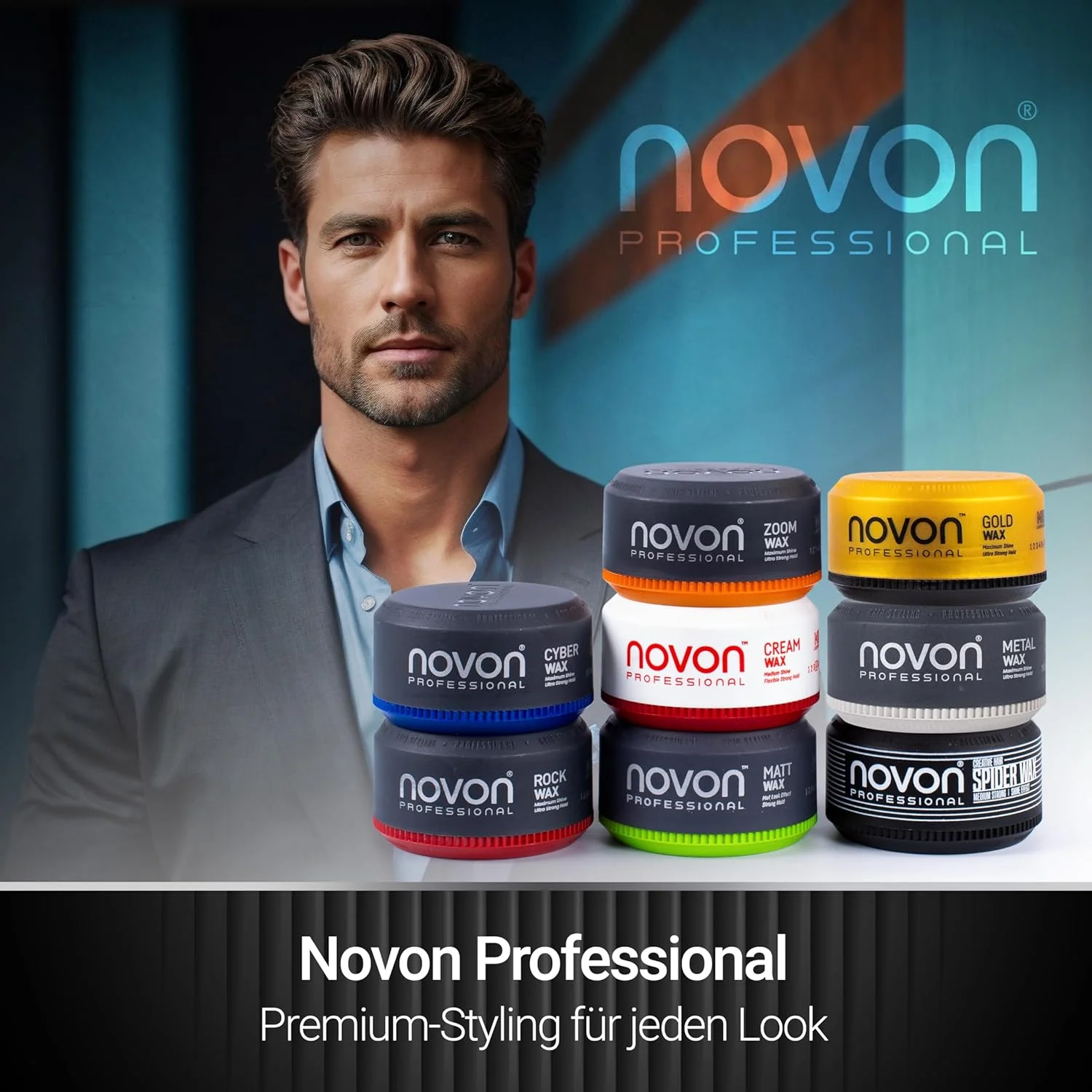 واکس موی سایبر حرفه ای نوون | واکس مو | پماد مو 150 میلی لیتر | پوشش فوق العاده مات | بدون ایجاد رسوب | حالت دهنده بدون چسبندگی | رایحه آدامس یخی نمادین | ایده آل برای استایل های مدرن