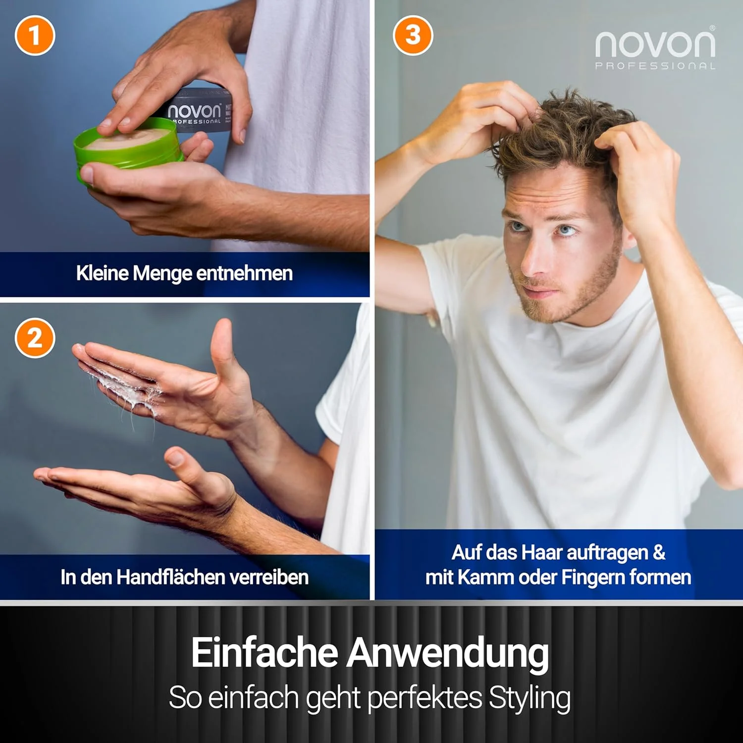 واکس موی سایبر حرفه ای نوون | واکس مو | پماد مو 150 میلی لیتر | پوشش فوق العاده مات | بدون ایجاد رسوب | حالت دهنده بدون چسبندگی | رایحه آدامس یخی نمادین | ایده آل برای استایل های مدرن