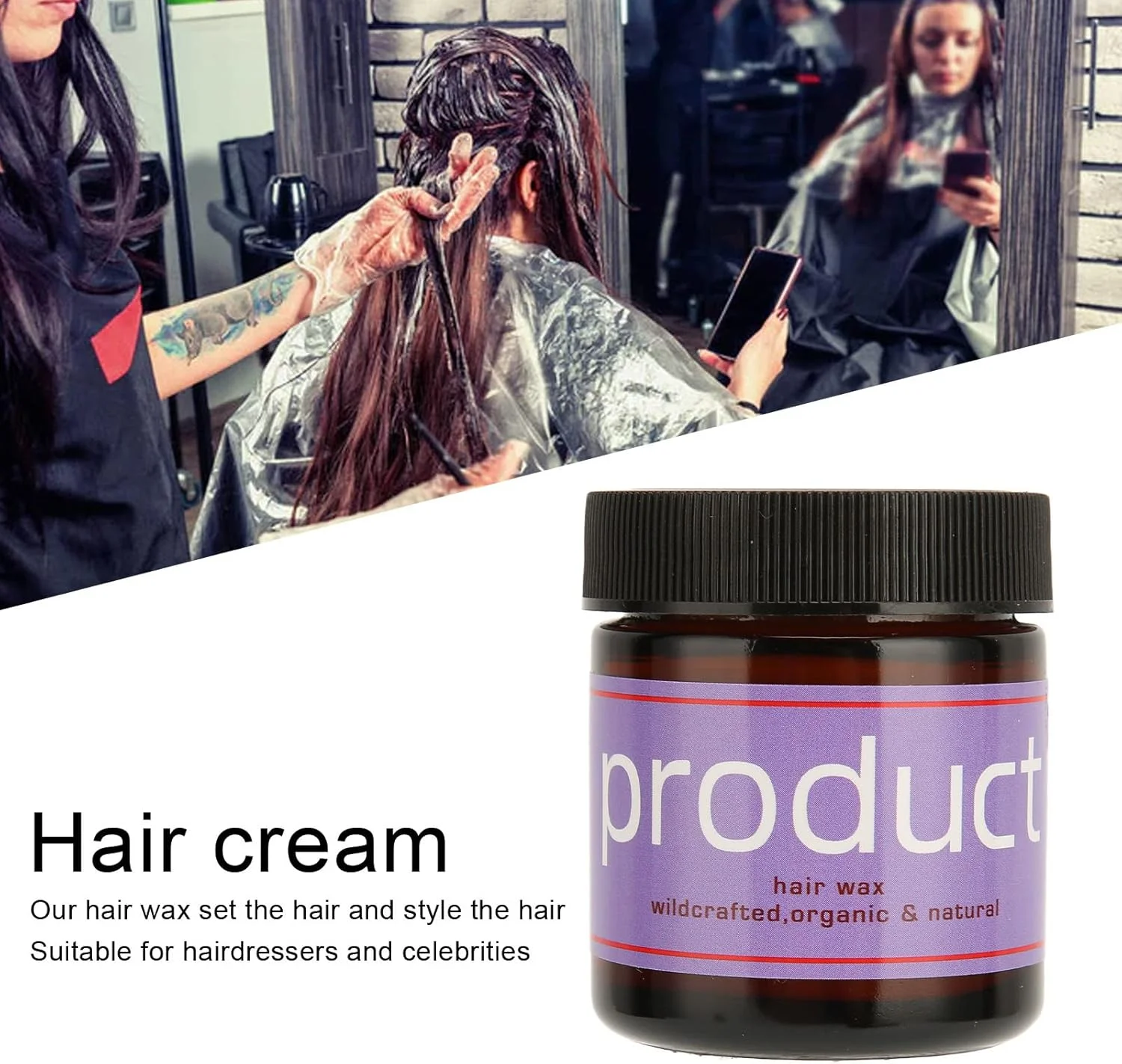 واکس مو حالت دهنده، واکس مو ارگانیک، حالت دهنده ماندگار مو، واکس مو کرمی فوری، واکس مو حالت دهنده، مناسب برای انواع مو، بدون چربی