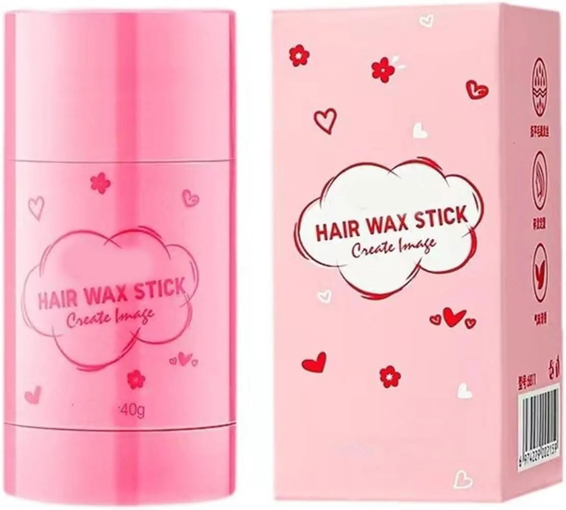 استیک واکس مو، استیک پماد مو حالت دهنده بادوام، صاف کننده و مناسب کلاه گیس، واکس حالت دهنده برای موهای وز و پرزدار (1 عدد 40 گرمی)