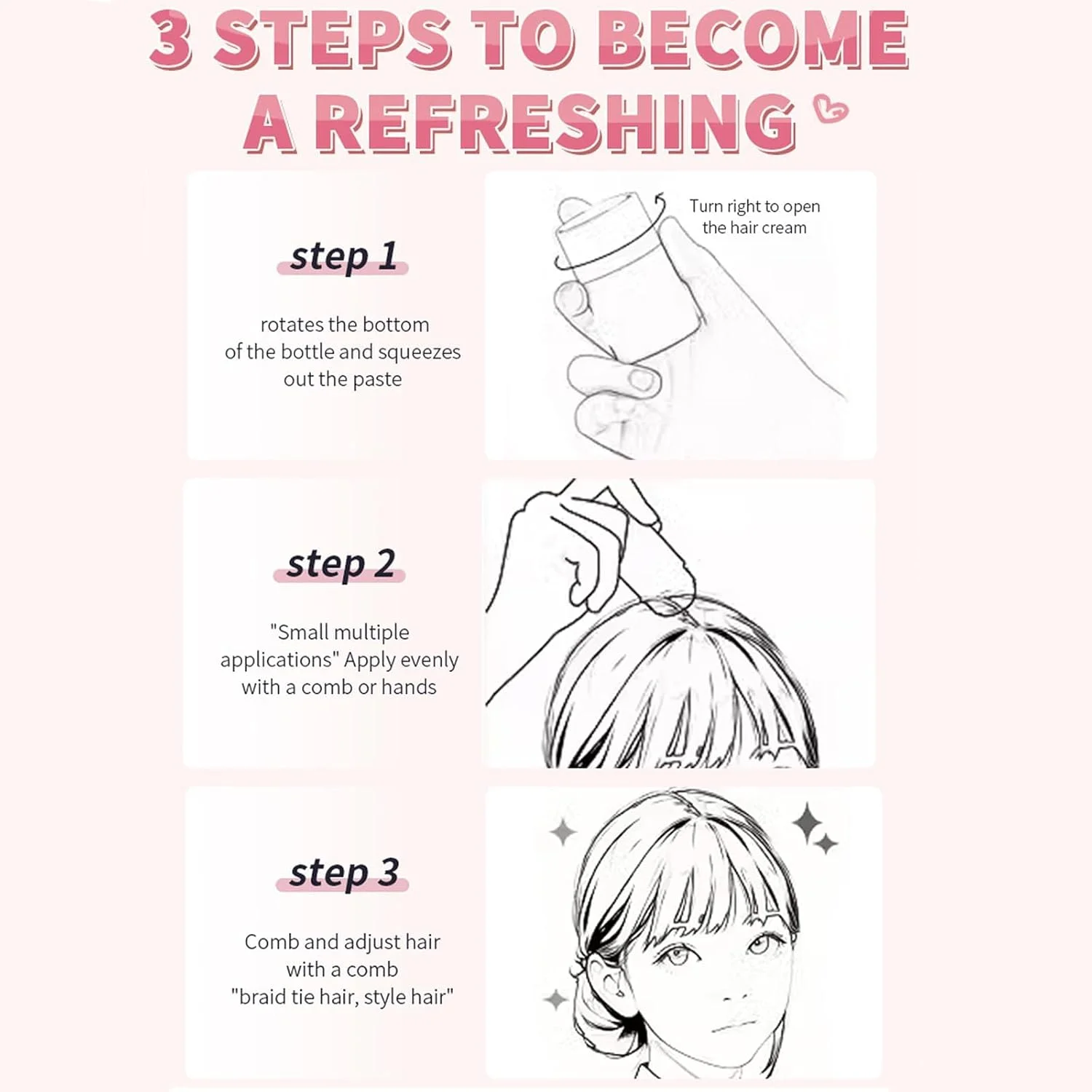 استیک واکس مو، استیک پماد مو حالت دهنده بادوام، صاف کننده و مناسب کلاه گیس، واکس حالت دهنده برای موهای وز و پرزدار (1 عدد 40 گرمی)