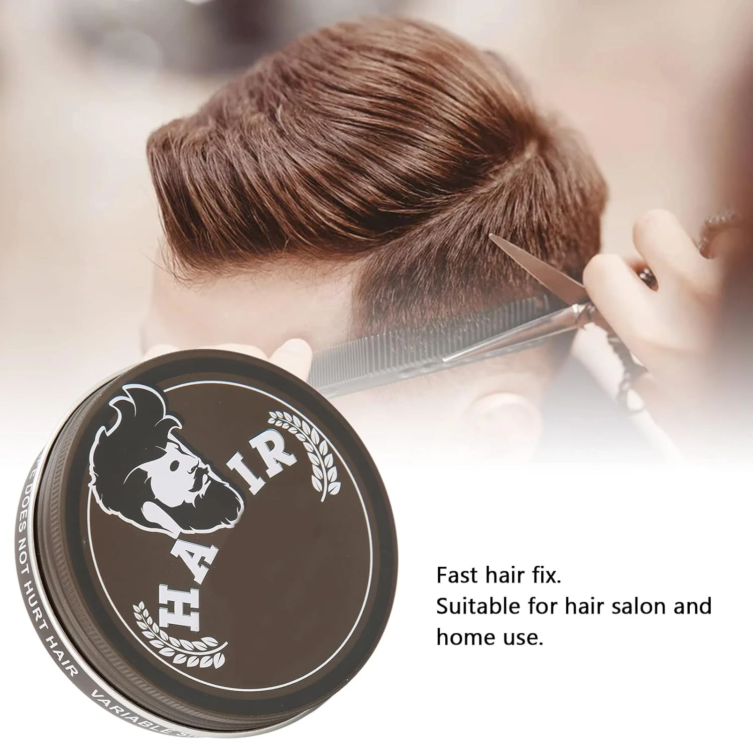 پماد حالت دهنده مو مردانه، خمیر موی مات، تغذیه ملایم، تثبیت سریع مو، استفاده یکباره، مناسب برای استفاده در سالن