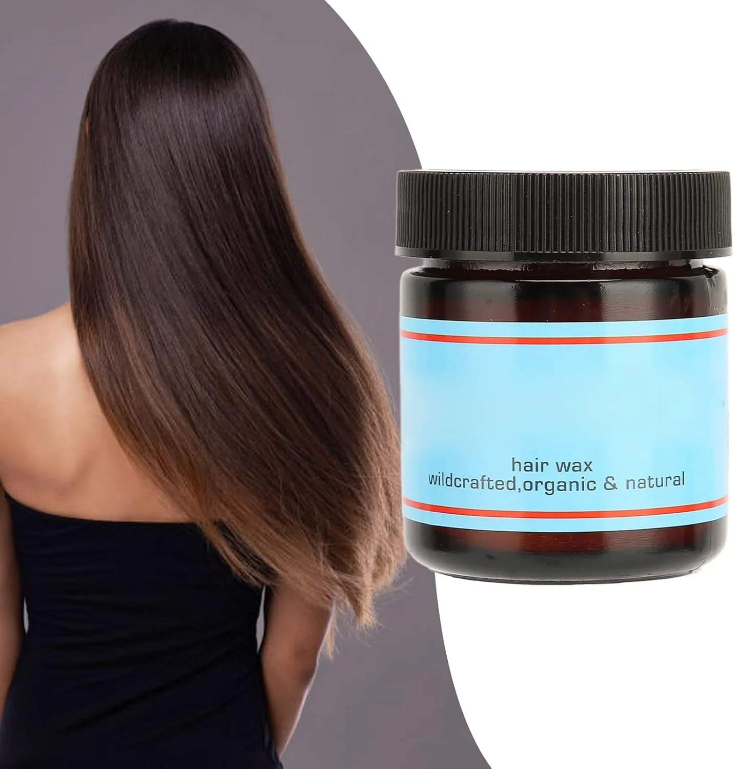 واکس مو، ارگانیک و طبیعی با قدرت نگهداری قوی و کنترل عالی، پماد مو با رایحه پرتقال برای حالت دادن و مرتب کردن مو، مناسب برای موهای صاف، ضخیم و موج دار، 42 گرم