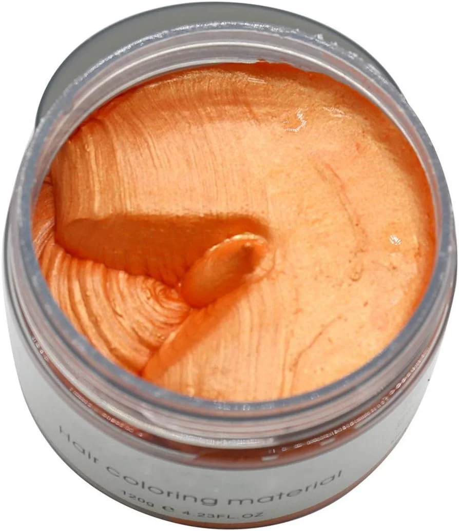 واکس مو رنگی موقت Ruzzut - کرم رنگ مو طبیعی یکبار مصرف، 120 گرم، پماد رنگ مو فوری، واکس موی طبیعی برای مردان و زنان، نارنجی واکس مو رنگی موقت Ruzzut - کرم رنگ مو طبیعی یکبار مصرف، 120 گرم، پماد رنگ مو فوری، واکس موی طبیعی برای مردان و زنان، نارنجی