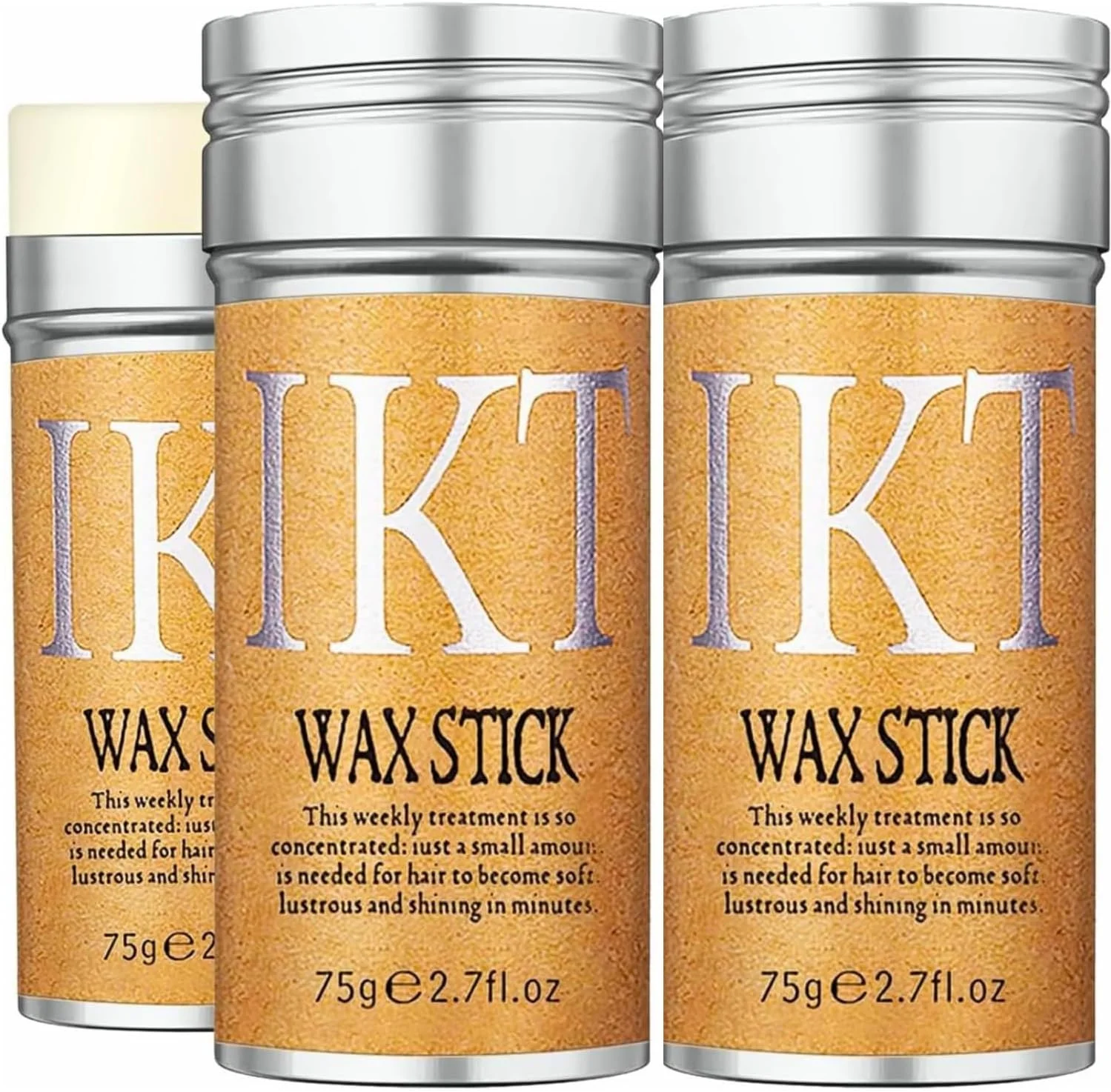 2 عدد استیک واکس مو، بسته 2 عددی استیک واکس مو برای موهای مصنوعی، پماد حالت دهنده غیر چرب برای موهای وز شده، استیک واکس مو برای زنان، واکس مو برای مردان، واکس مو برای کودکان، استیک واکس مو با قدرت نگهدارندگی بالا
