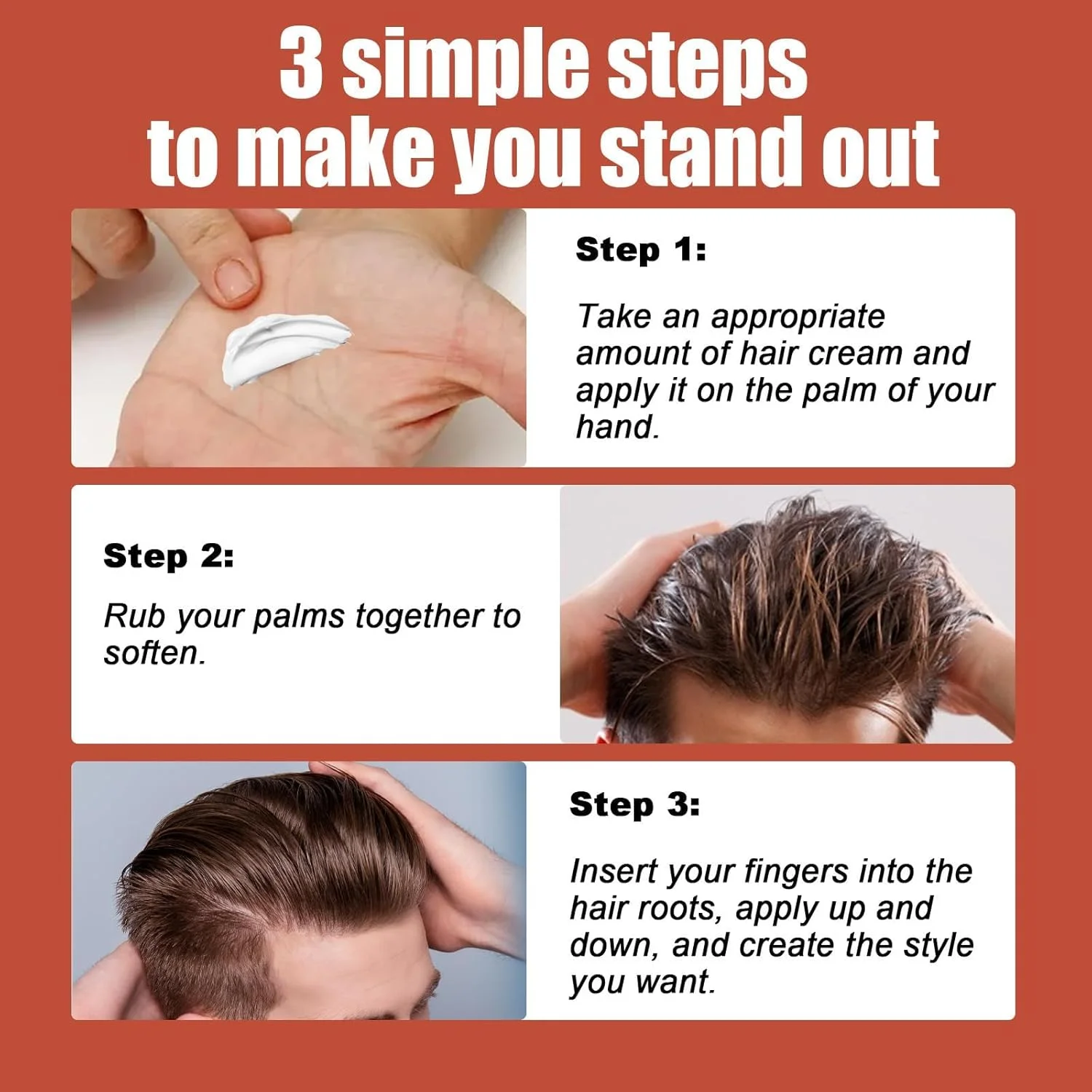 واکس حالت دهنده مو مردانه، با قدرت نگهداری بالا و درخشش ماندگار، کرم حجم دهنده طبیعی برای موهای متوسط تا بلند، خاک رس مرطوب کننده مو برای بافت و حالت (50 گرم) واکس حالت دهنده مو مردانه، با قدرت نگهداری بالا و درخشش ماندگار، کرم حجم دهنده طبیعی برای موهای متوسط تا بلند، خاک رس مرطوب کننده مو برای بافت و حالت (50 گرم)