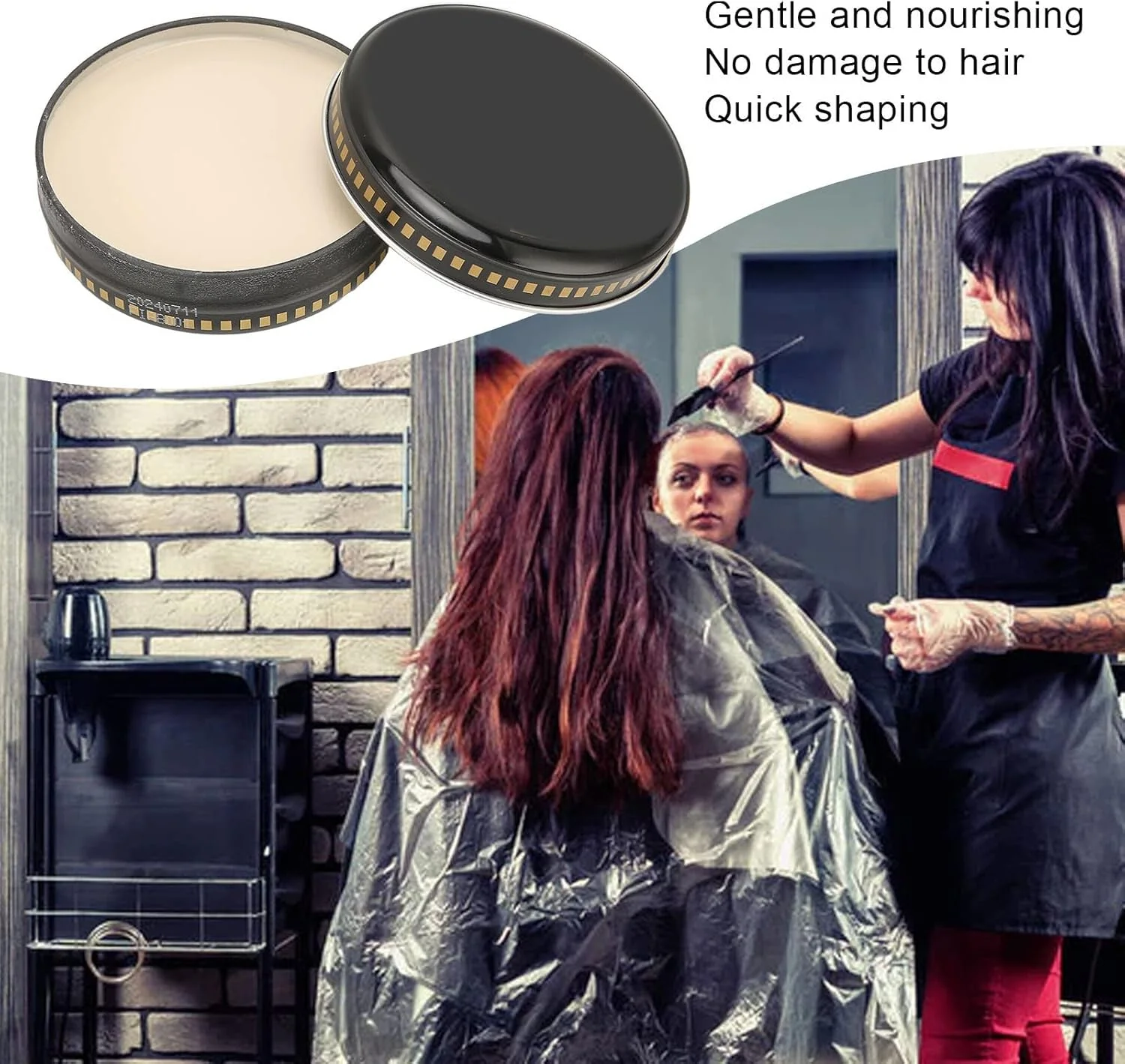 خمیر حالت دهنده مو، با ماندگاری طولانی، واکس مو با رایحه ملایم، پماد مو برای آقایان و بانوان، بالم حالت دهنده مو، کرم حالت دهنده، حالت دهنده و مرتب کننده مو، خمیر مات کننده مو