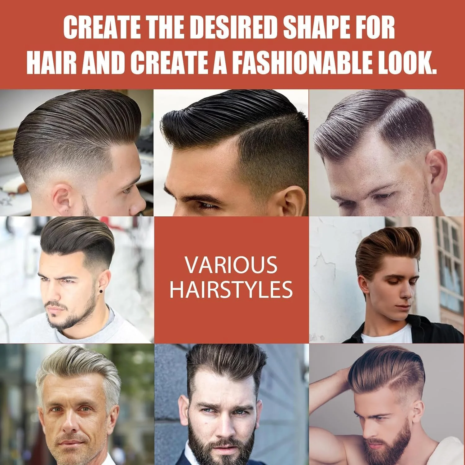 واکس حالت دهنده مو مردانه، با قدرت نگهداری بالا و درخشش ماندگار، کرم حجم دهنده طبیعی برای موهای متوسط تا بلند، خاک رس مرطوب کننده مو برای بافت و حالت (50 گرم) واکس حالت دهنده مو مردانه، با قدرت نگهداری بالا و درخشش ماندگار، کرم حجم دهنده طبیعی برای موهای متوسط تا بلند، خاک رس مرطوب کننده مو برای بافت و حالت (50 گرم)