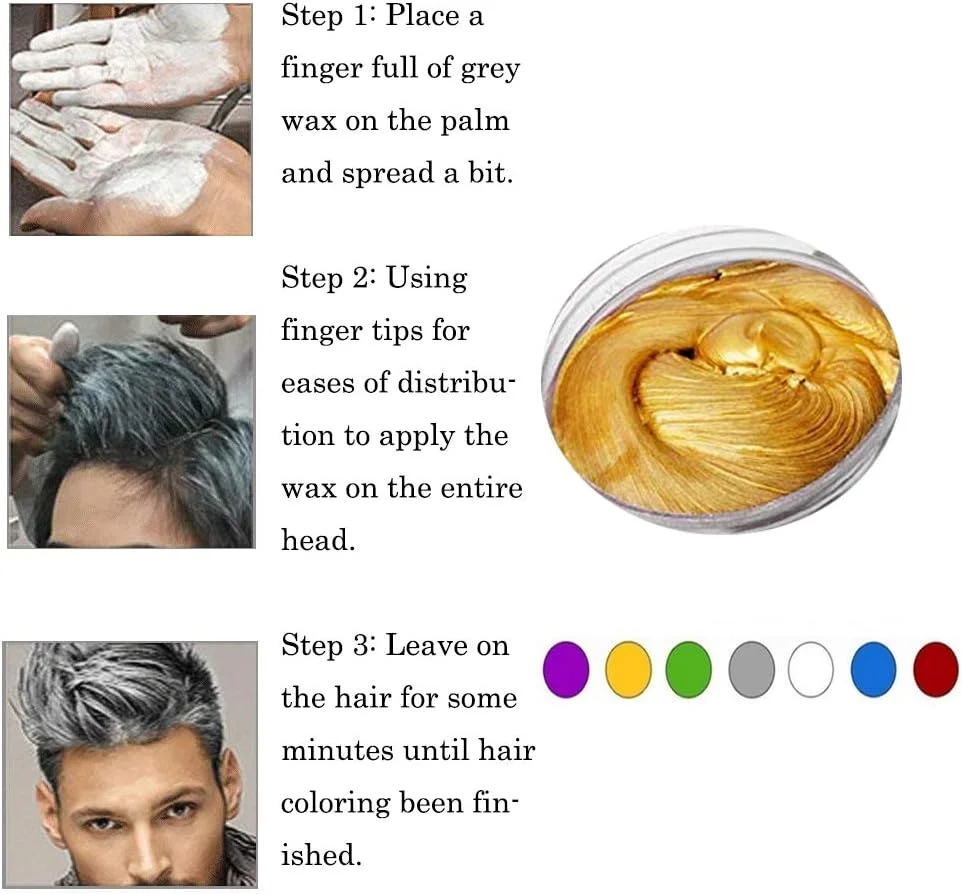 واکس موی طلایی، کرم حالت دهنده فوری مو 120 گرم، واکس موی طبیعی موقت برای مهمانی، اجرای نقش، هالووین، استفاده روزانه، قرار، مهمانی (طلایی) واکس موی طلایی، کرم حالت دهنده فوری مو 120 گرم، واکس موی طبیعی موقت برای مهمانی، اجرای نقش، هالووین، استفاده روزانه، قرار، مهمانی (طلایی)