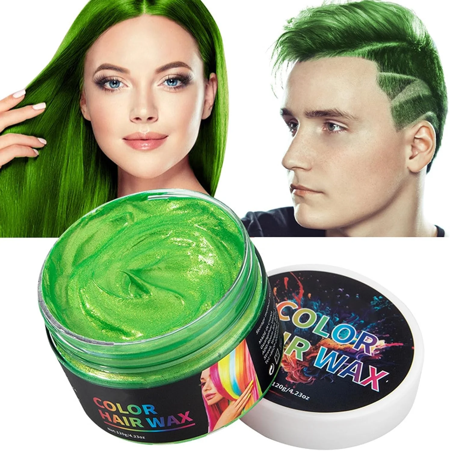 اسپری رنگ موی موقت سبز، رنگ کرم فوری موی طبیعی، پماد حالت دهنده قابل شستشو برای مردان و زنان، گل رنگ آمیزی یکبار مصرف برای استفاده روزانه، مهمانی ها، Cosplay و DIY هالووین اسپری رنگ موی موقت سبز، رنگ کرم فوری موی طبیعی، پماد حالت دهنده قابل شستشو برای مردان و زنان، گل رنگ آمیزی یکبار مصرف برای استفاده روزانه، مهمانی ها، Cosplay و DIY هالووین