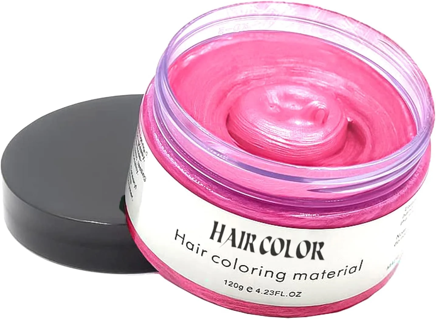 واکس موی موقت، حالت دهنده رنگی مو، کرم ژل رنگ موی طبیعی یکبار مصرف، کرم حالت دهنده فوری مو برای مهمانی، Cosplay، Masquerade و غیره (صورتی)