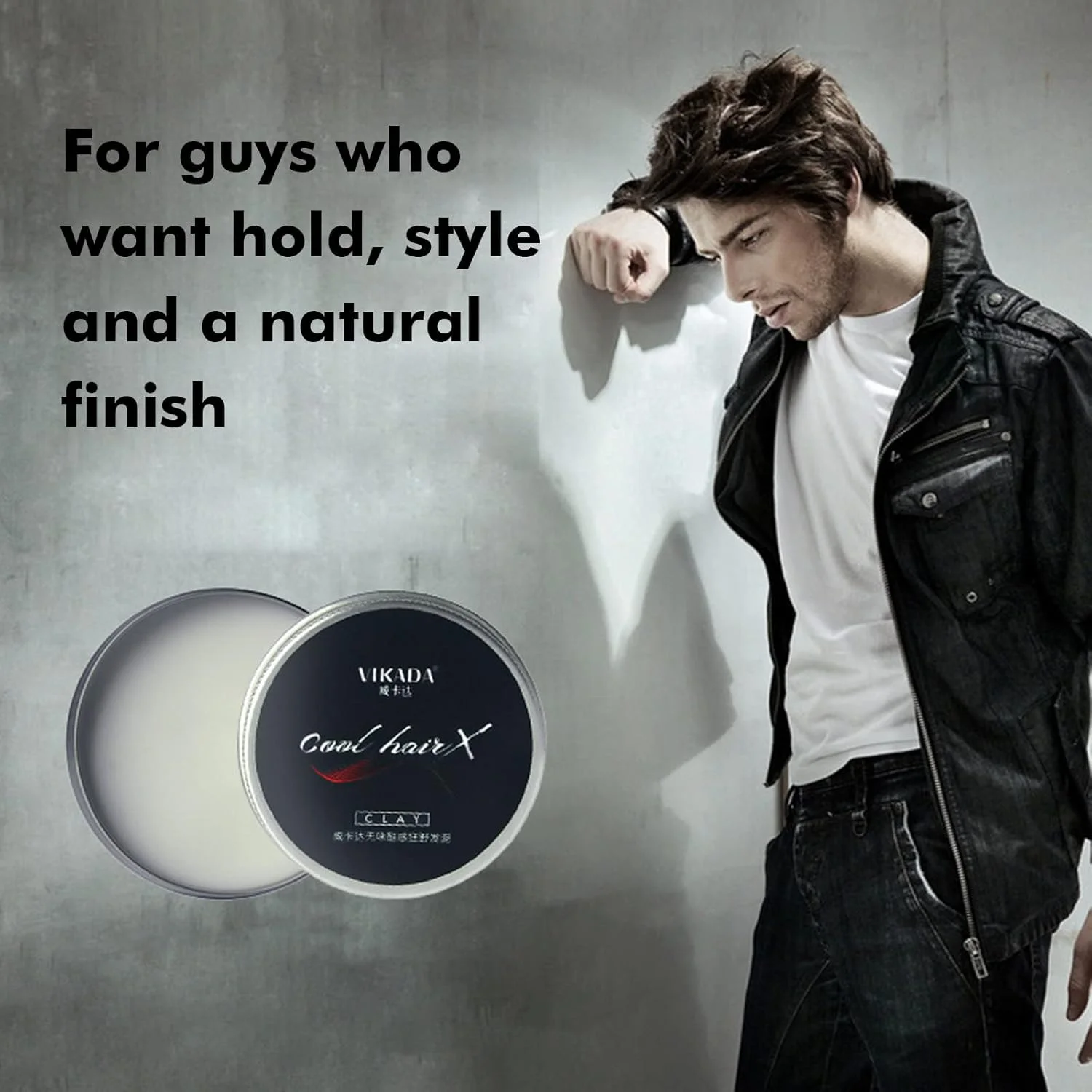 واکس حالت دهنده مو مات ویکادا، حالت دهنده موی مردانه، گل موی قوی، غیر چرب، حالت دهنده مد روز، خاک رس مناسب استفاده روزانه، نگهدارنده قوی، درخشش کم