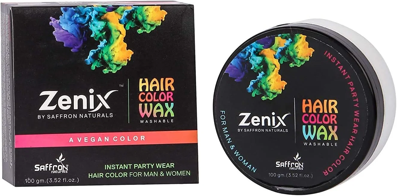 واکس موی رنگی موقت زنیکس، رنگ موی فوری قابل شستشو برای آقایان و بانوان، برای حالت دادن به موها با رنگ سفید، بسته 2 عددی (200 گرم) واکس موی رنگی موقت زنیکس، رنگ موی فوری قابل شستشو برای آقایان و بانوان، برای حالت دادن به موها با رنگ سفید، بسته 2 عددی (200 گرم)