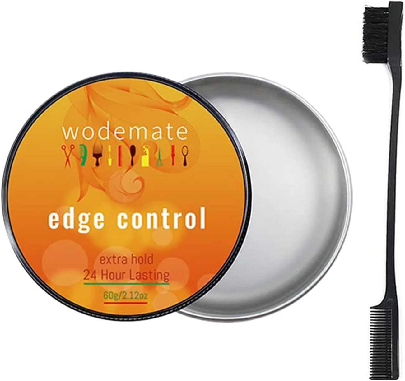 واکس مو وودمیت برای آقایان و بانوان، پماد واکس مو به همراه برس موی نوزاد و ریش 60 گرم